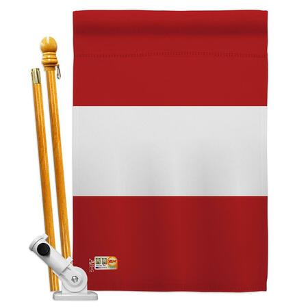 COSA 28 x 40 in. Peru Flags of the World Nationality Impressions Decorative Vertical House Flag Set CO4100053